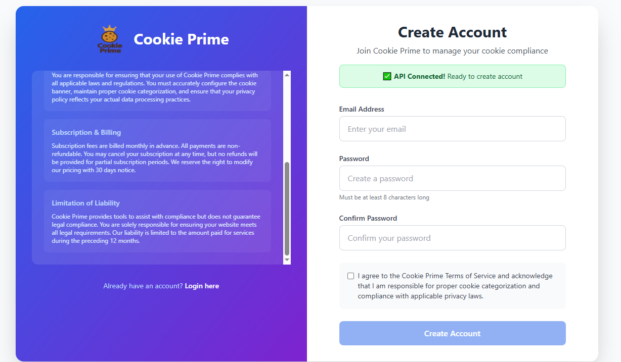 Step 1: Register or Login