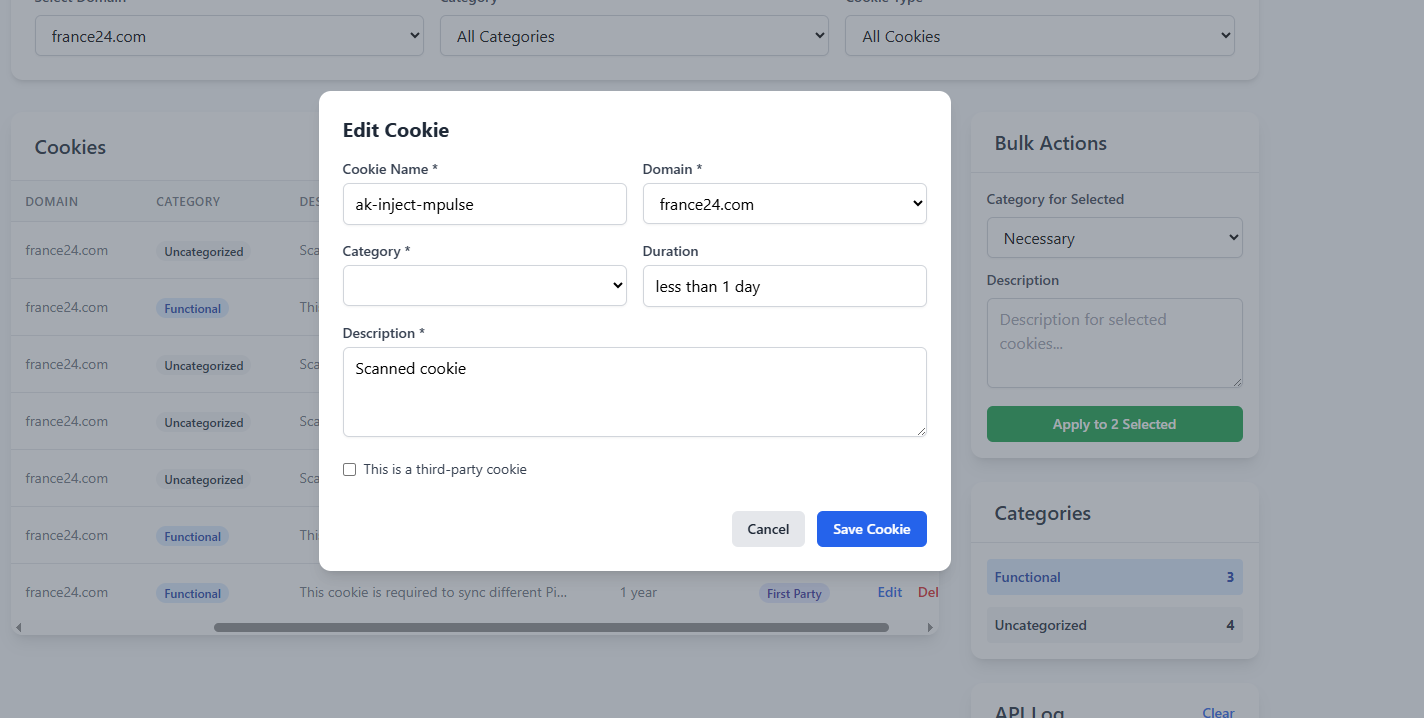 Step 3: Review & Classify Cookies